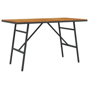 vidaXL Table de salle à manger / Table de repas Marron