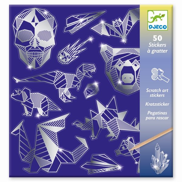Djeco DJ09737 - Stickers à gratter Iron