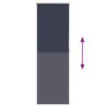 vidaXL Store enrouleur occultant largeur du tissu 50 7 cm polyester