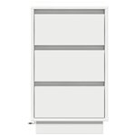 vidaXL Cabinet de chevet Blanc 39 x 34 5 x 65 cm Bois d'ingénierie