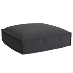 vidaXL Coussin pour assise de palette Noir 50 x 50 x 12 cm