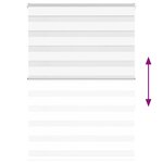 vidaXL Store zèbre blanc 100x150 cm largeur du tissu 95 9cm polyester