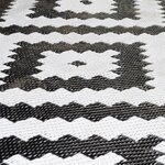 Bo-Camp Tapis d'extérieur Chill mat Lewisham 2x1 8 m M noir et blanc