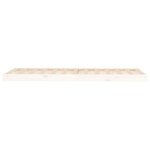 vidaXL Cadre de lit sans matelas blanc 75x190 cm bois de pin massif