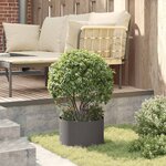 vidaXL Cache-pot de jardin Noir 30 x 30 x 20 cm Acier