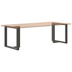vidaXL Pieds de table à manger en T 2 pièces Anthracite 80 x 35 x (72-73) cm Acier