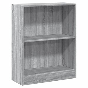 vidaXL Bibliothèque Sonoma gris 60x24x76 cm Bois d'ingénierie