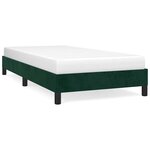 vidaXL Cadre de lit sans matelas vert foncé 100x200 cm velours