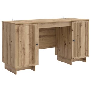 vidaXL Bureau Chêne artisanal Bois d'ingénierie 142 5 x 50 x 75 cm