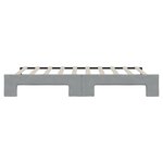 vidaXL Lit de jour avec lit gigogne gris clair 100x190 cm tissu