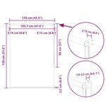 vidaXL Store enrouleur occultant café 110x130cm largeur du tissu