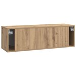 vidaXL Meuble TV mural 98 x 31 x 30 cm Chêne artisanal