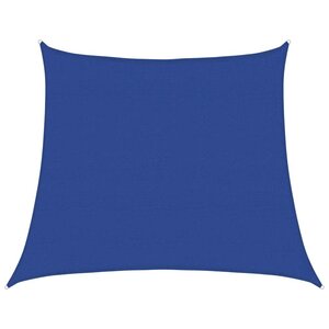 vidaXL Voile d'ombrage 160 g/m² trapèze bleu 4/5x4 m PEHD