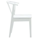 vidaXL Chaise de salle à manger 2 Pièces Blanc et Blanc
