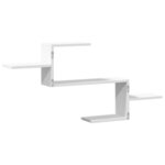 vidaXL Étagère murale blanc 104x15x49 cm bois d'ingénierie