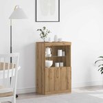 vidaXL Buffet Marron 60 x 37 x 100 cm Bois d'ingénierie