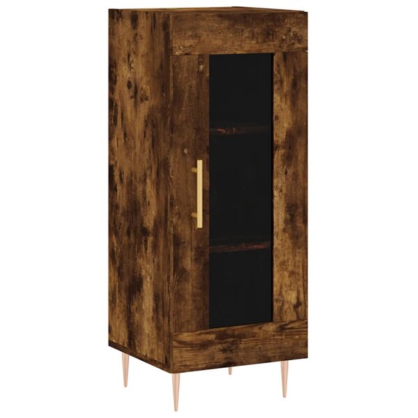 vidaXL Buffet Chêne fumé 34 5x34x90 cm Bois d'ingénierie