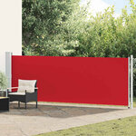 vidaXL Auvent latéral rétractable de patio 140x600 cm Rouge