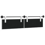 vidaXL Tête de lit suspendue Blanc Tissu