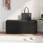 vidaXL Tabouret Noir 101 x 41 x 40 cm Velours et Bois Composite
