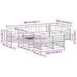 vidaXL Ensemble de canapés d'extérieur 9 Pièces Gris Naturel et Clair