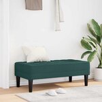 vidaXL banc Vert foncé 113 x 57 x 39 cm tissu
