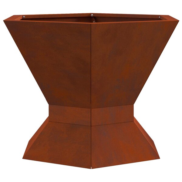 vidaXL Brasero Rouillé 50 x 50 x 40 cm