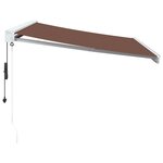 vidaXL Auvent rétractable automatique marron 300x250 cm