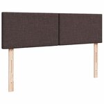 vidaXL Lit ottoman avec matelas marron foncé 140x190 cm tissu