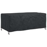 vidaXL Housse pour mobilier d'extérieur Noir 200 x 110 x 70 cm 600D