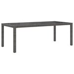 vidaXL Ensemble à manger d'extérieur 9Pièces coussins Résine tressée Gris