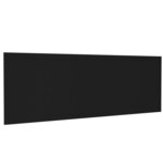 vidaXL Tête de lit murale Noir 240x1 5x80 cm Bois d'ingénierie