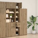 vidaXL Cabinet de rangement slim chêne artisanal 30 x 42.5 x 225 cm