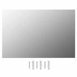 vidaXL Miroir mural avec lampes LED Rectangulaire Verre