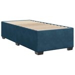 vidaXL Sommier à lattes de lit avec matelas bleu 100x200 cm