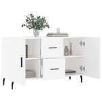 vidaXL Buffet blanc 100x36x60 cm bois d'ingénierie