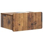 vidaXL Cabinet de chevet mural 2 Pièces Bois ancien 49 x 34 5 x 24 cm