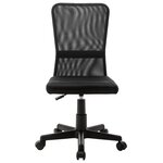 Chaise fauteuil siège de bureau informatique étude 44 x 52 x 100 cm tissu en maille noir 02_0024036