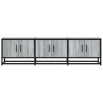vidaXL Meuble TV sonoma gris 150x35x41 cm bois d'ingénierie et métal