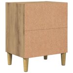 vidaXL Table de chevet chêne artisanal 40x30x50 cm bois d'ingénierie
