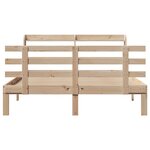 vidaXL Cadre de lit et tête de lit sans matelas 135x190 cm