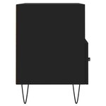 vidaXL Meuble TV Noir 80x36x50 cm Bois d'ingénierie