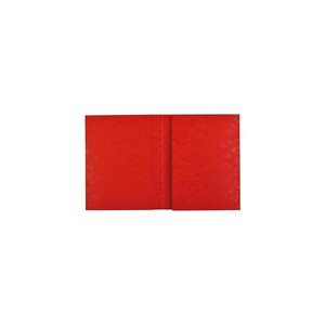 Protège-cahier en carte lustrée rouge  format 18 x 22 cm