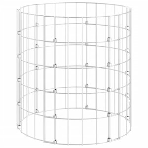 vidaXL Poteau à gabion circulaire Acier galvanisé Ø50x50 cm