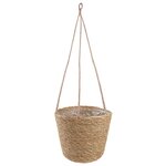 vidaXL Paniers à plantes en herbe de mer 3 Pièces Naturel Ø26 x 19 cm