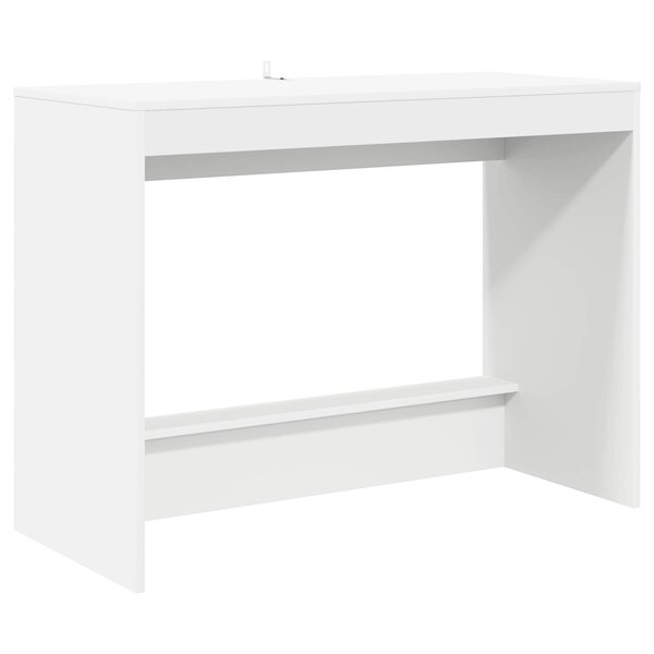 vidaXL Bureau de lit Blanc Bois d'ingénierie 100 x 45 x 75 cm