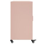 vidaXL Buffet rose 100 5x39x72 cm acier