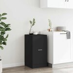 vidaXL Armoire d'apothicaire noir 40x41x77 5 cm bois d'ingénierie