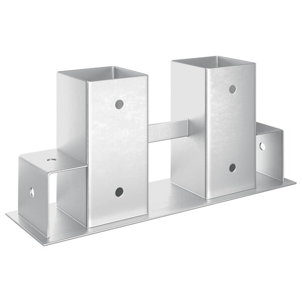 Aide à l'empilement de bois de chauffage 12 Pièces Argenté Acier