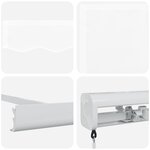 vidaXL Auvent Rétractable Manuel Blanc 350x250 cm